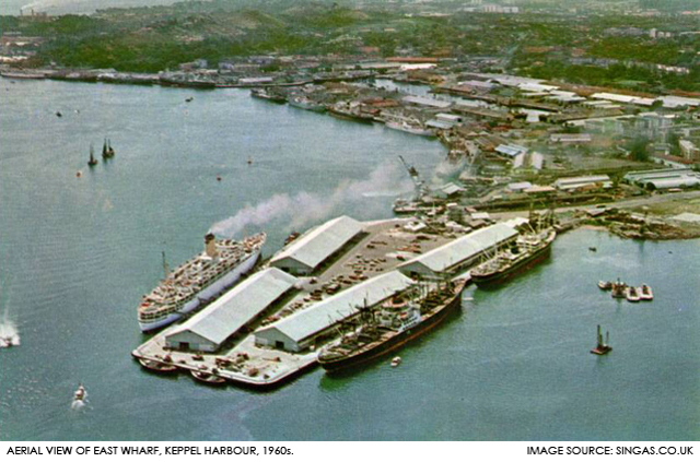 01-5i-Aerial-view-of-East Wharf-Keppel-Harbour-1960s